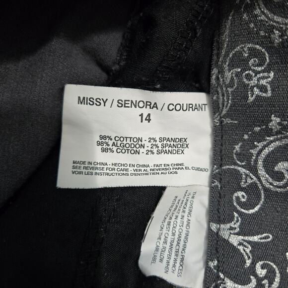 Erika Women 14 Gray Daria Corduroy Jeans Straight Leg - Picture 8 of 14